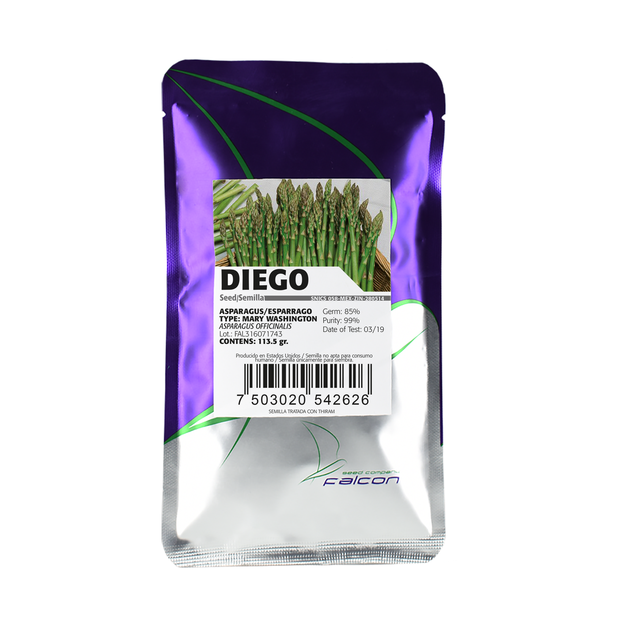 Espárrago PL Diego Falcon Seeds